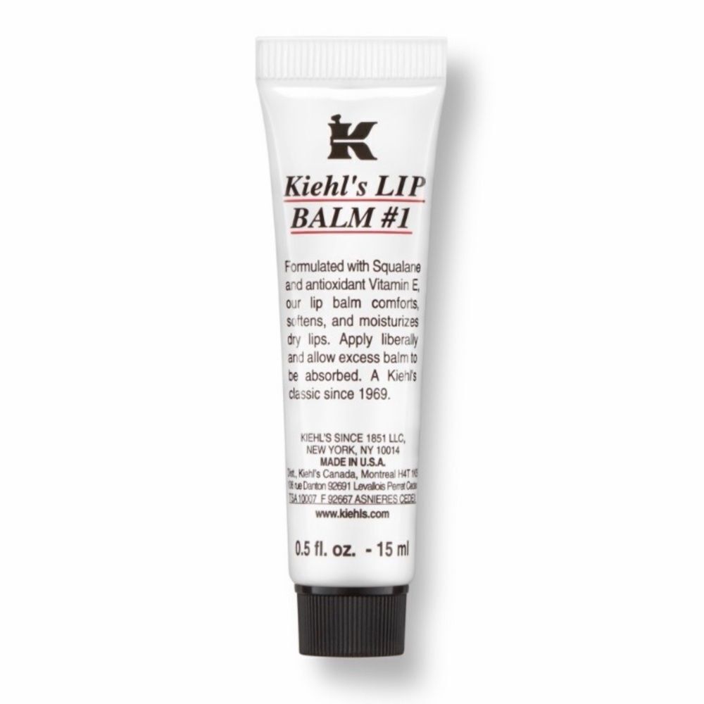 Kiehl's Lip Balm #1 with Squalane, Shea Butter & Vitamin E New/Sealed .5 oz/15ml